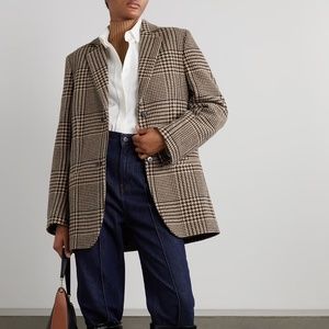 Toteme checked wool-tweed blazer (NWT)